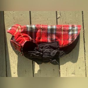Small dog reversible warm jacket